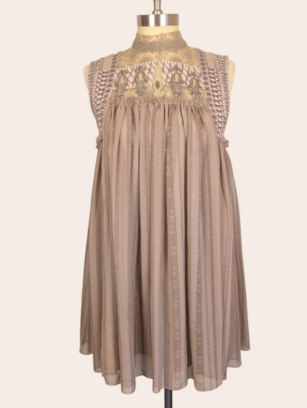 Vintage Y2K Free People Babylon Georgette Tunic Dress